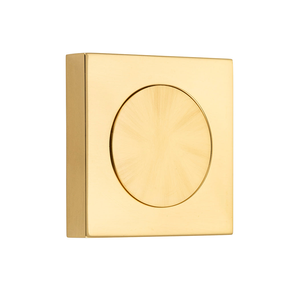 Blank Rose - Square Polished Brass