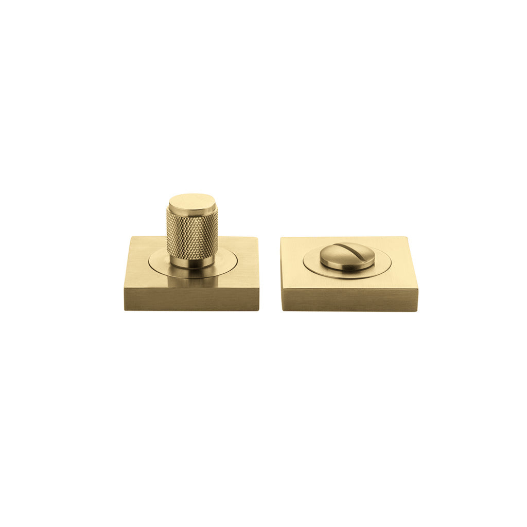 Brunswick Privacy Turn - Square Brushed Gold PVD