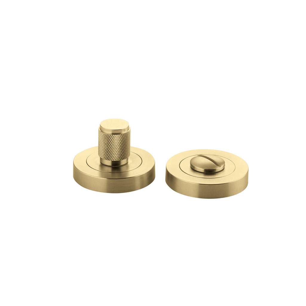Brunswick Privacy Turn - Round Brushed Gold PVD