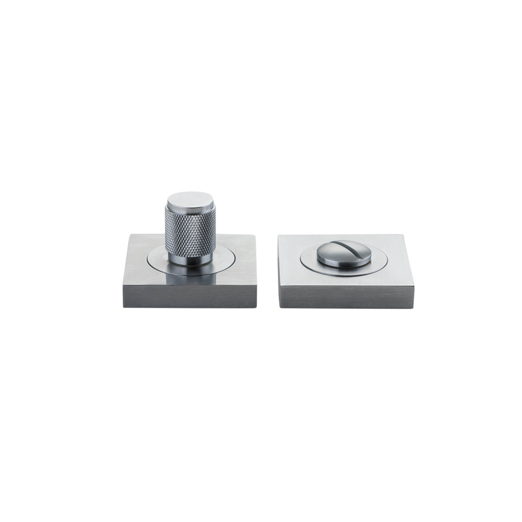 Brunswick Privacy Turn - Square Brushed Chrome