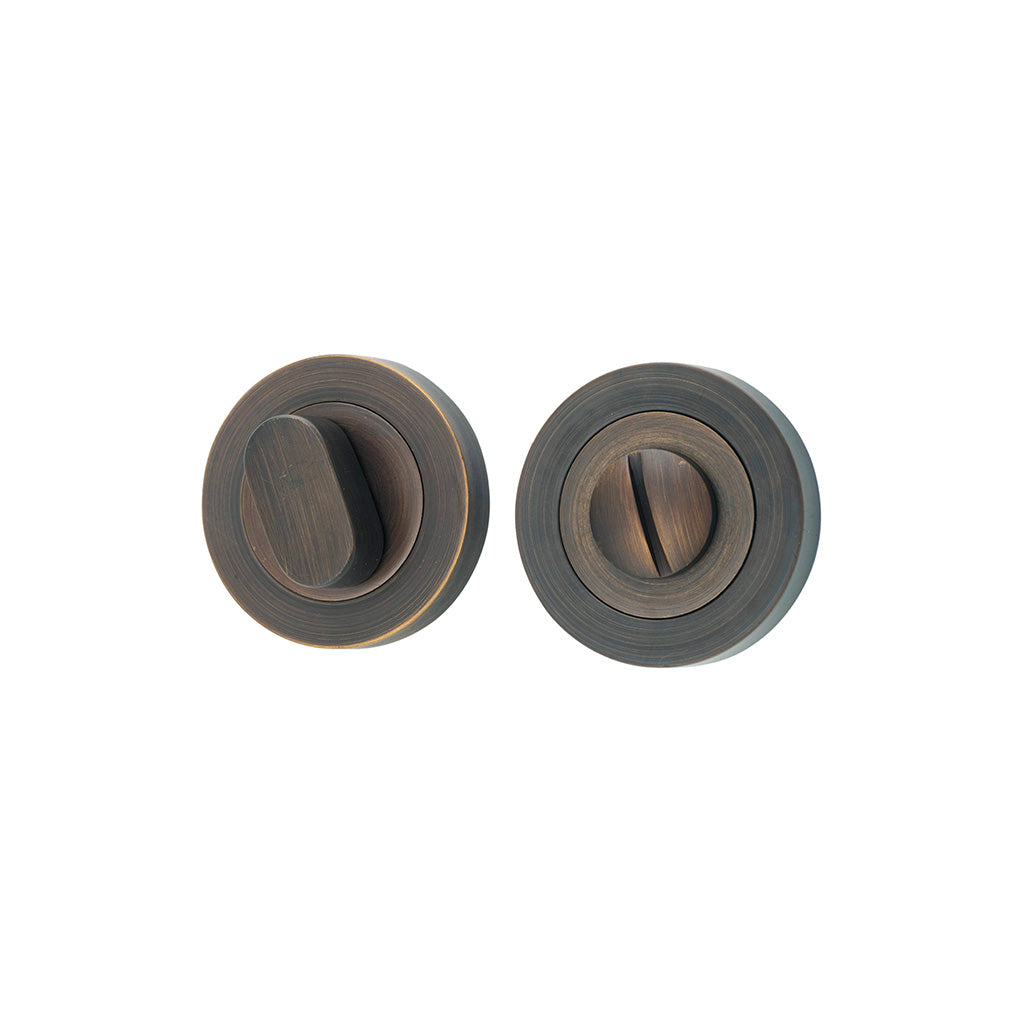 Privacy Turn - Round Signature Brass