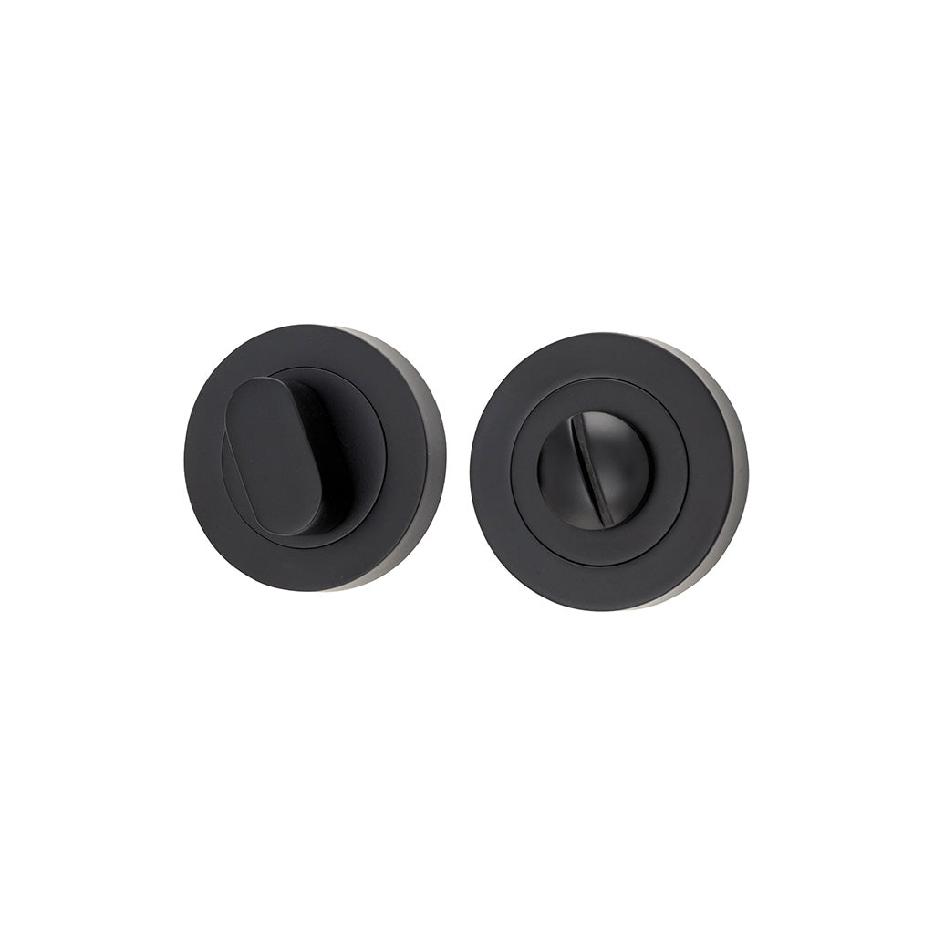 Privacy Turn - Round Matt Black