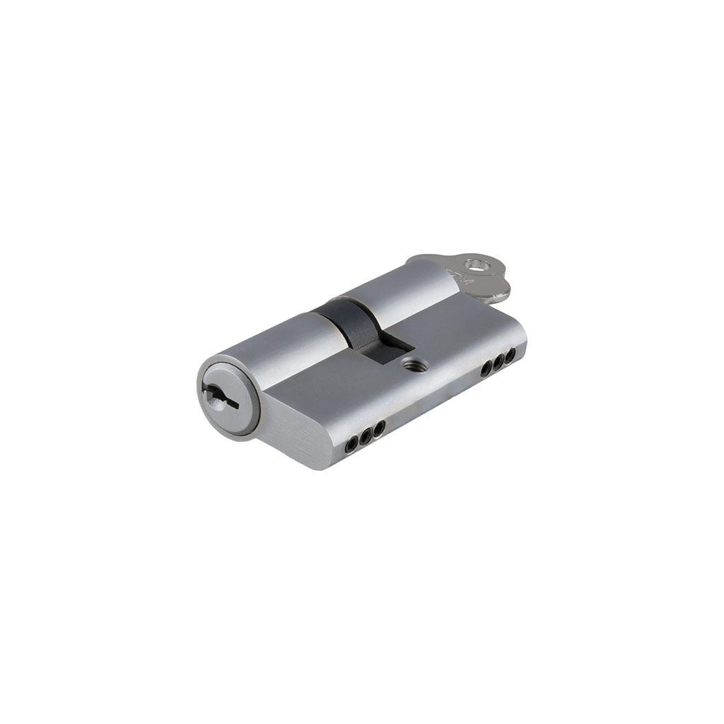 Euro Cylinder Key-Key 3 Pin Brushed Chrome
