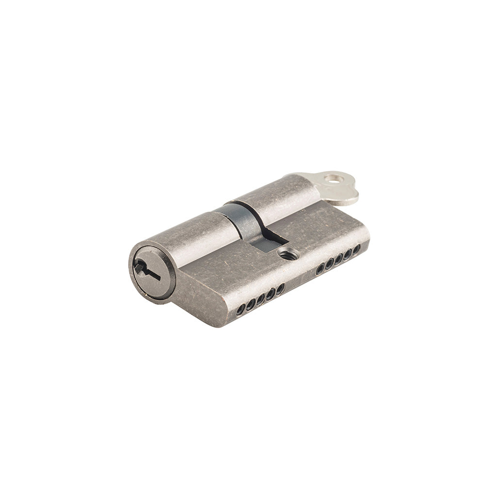 Euro Cylinder Dual Function Key-Key 5 Pin - 65mm Distressed Nickel