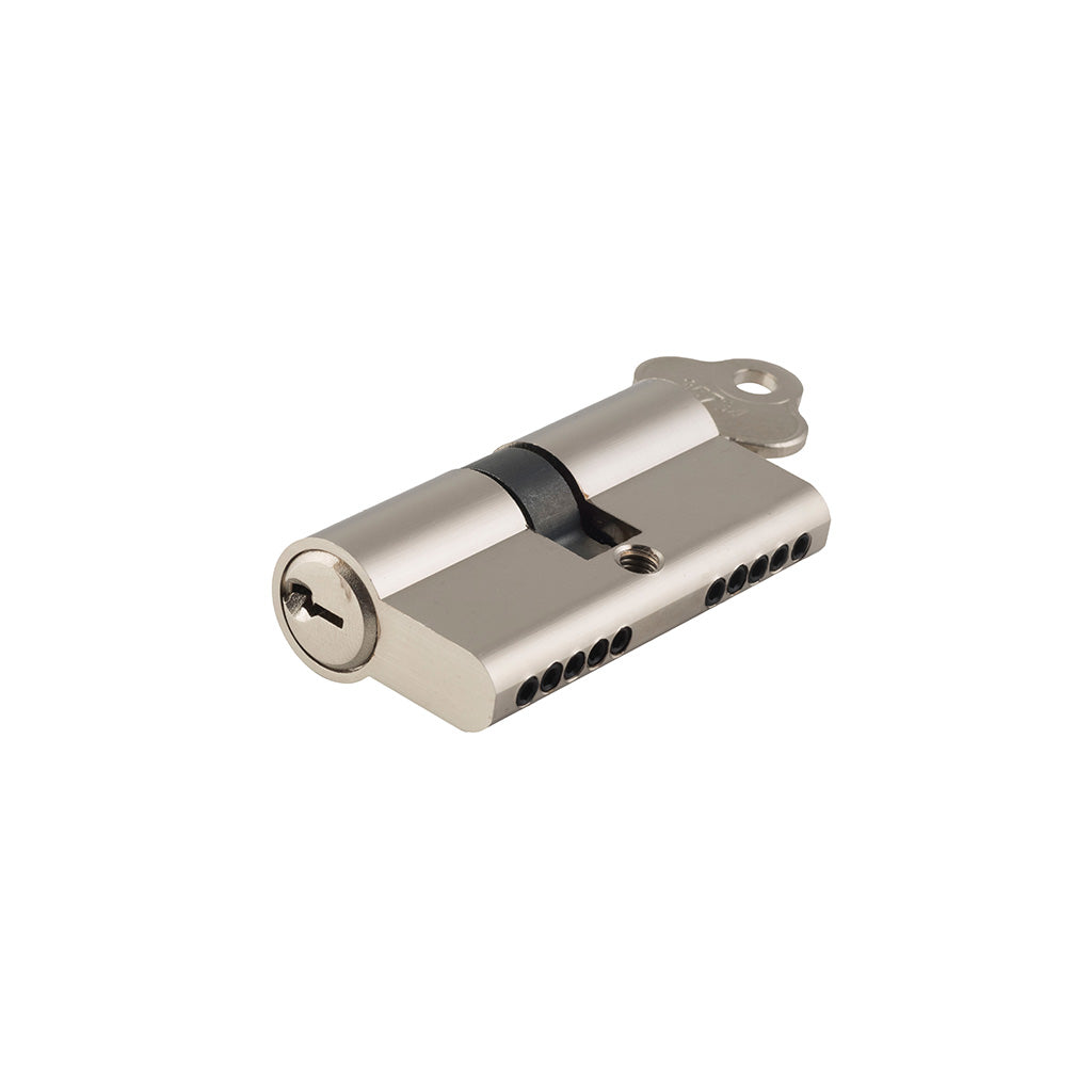 Euro Cylinder Dual Function Key-Key 5 Pin - 65mm Satin Nickel