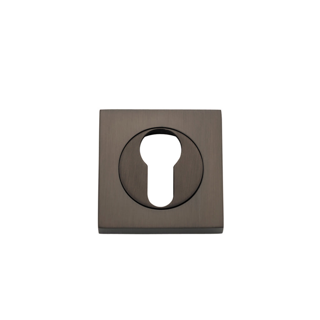 Euro Escutcheons - Square Signature Brass