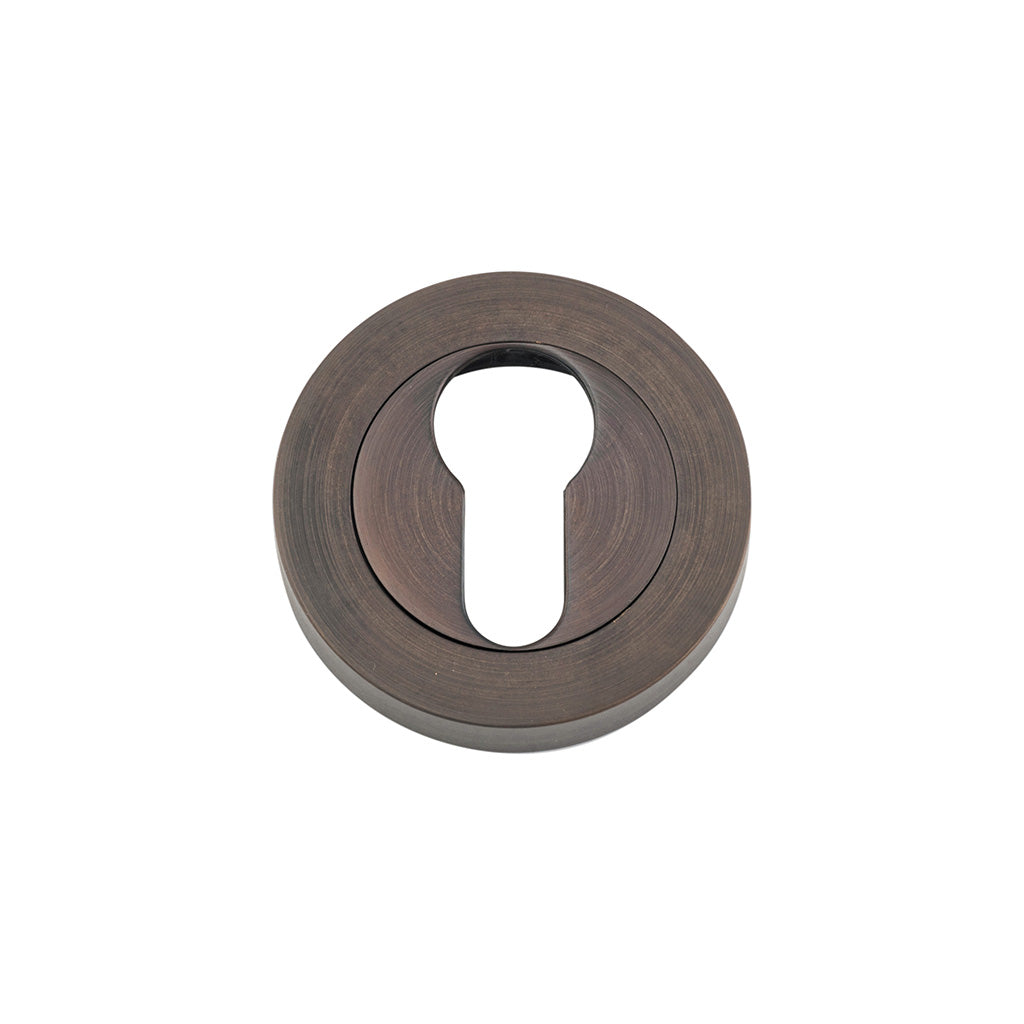 Euro Escutcheons - Round Signature Brass