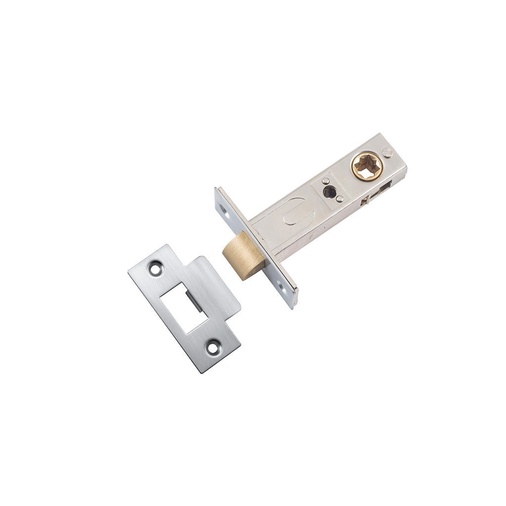 Tube Latch Brushed Chrome / Hard Sprung Split Cam / 60mm