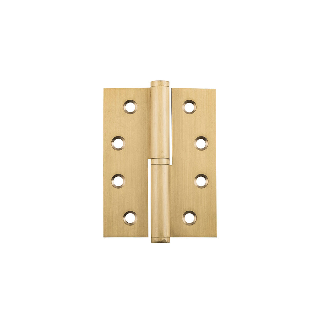 Lift Off Hinge - LH H100xW75mm Satin Brass
