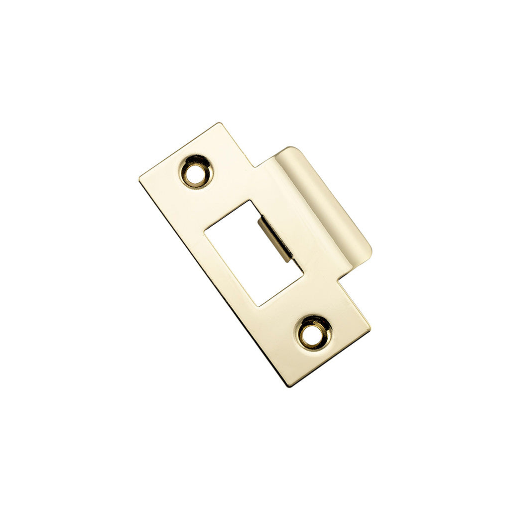 Metal Door Tube Latch Striker Polished Brass