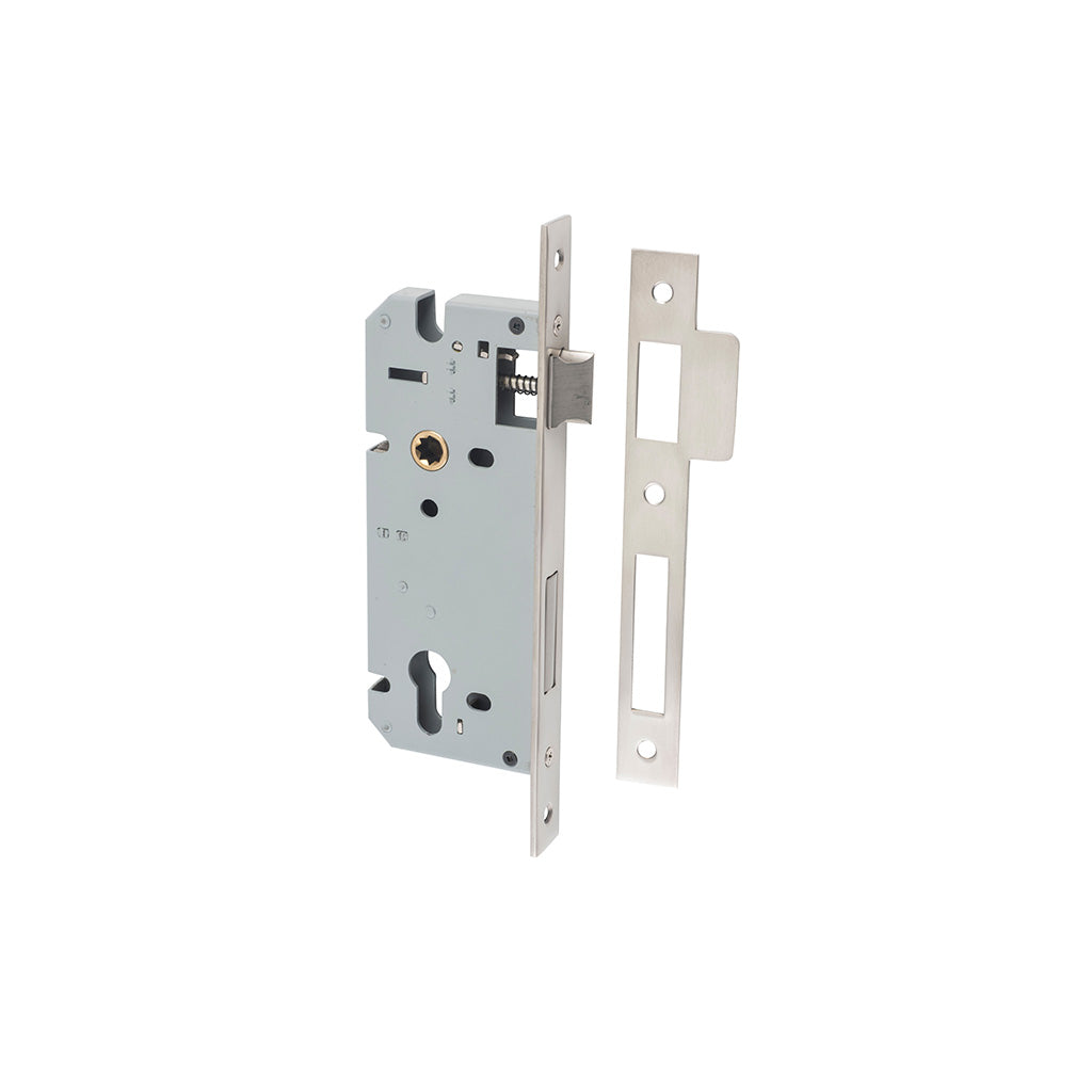 85mm Euro Mortice Lock Satin Nickel / 45mm