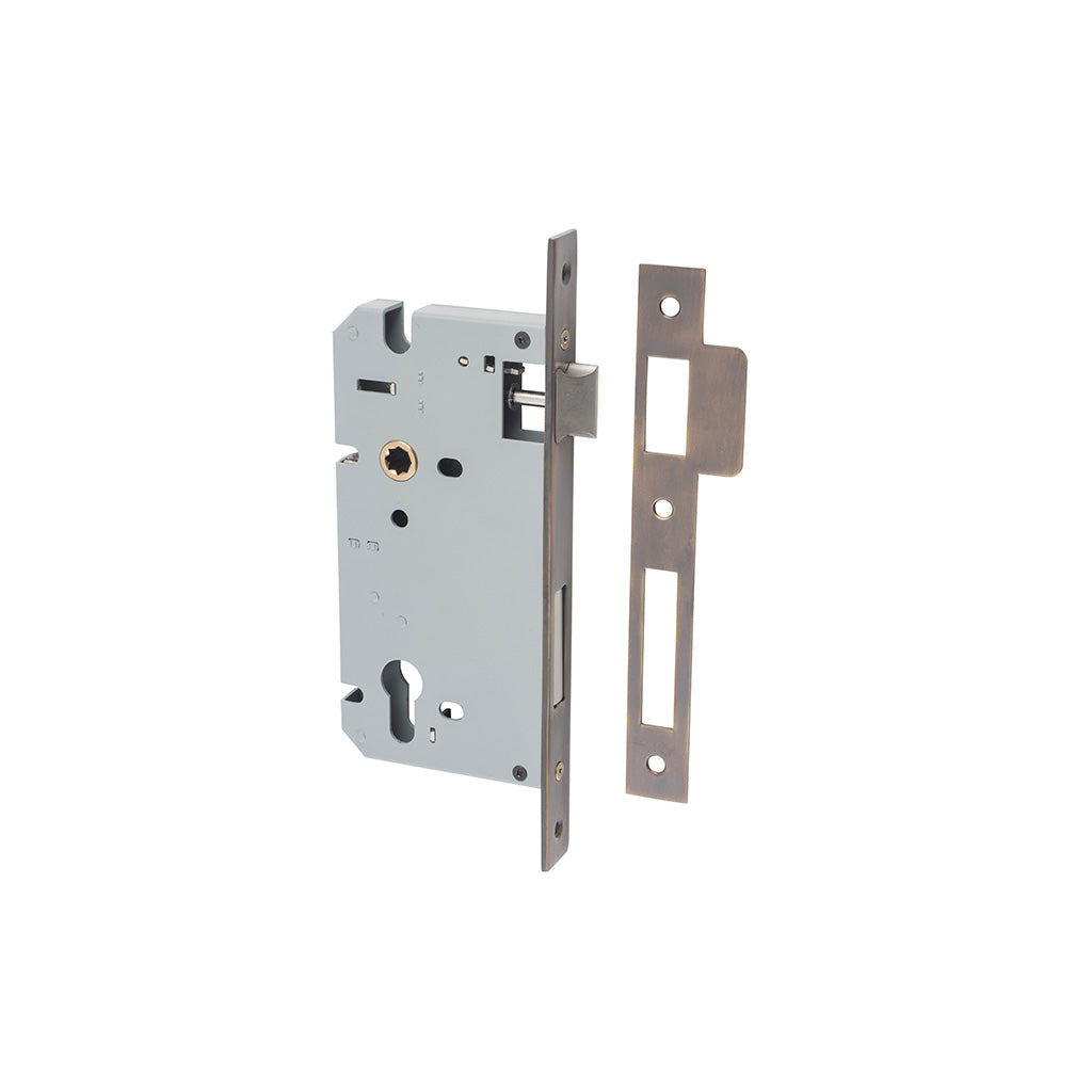 85mm Euro Mortice Lock Signature Brass / 60mm