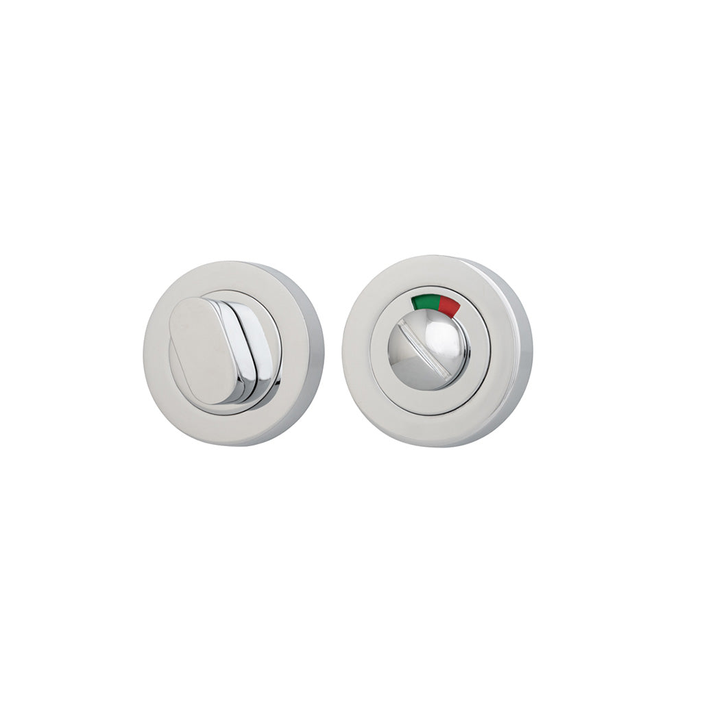 Privacy Turn with Indicator - Round Polished Chrome