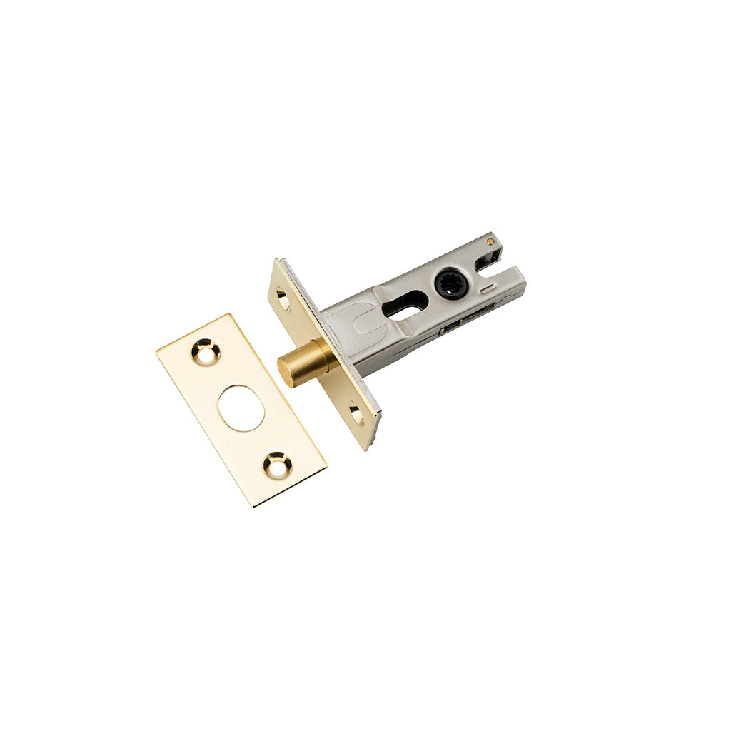 Privacy Bolt - Round Polished Brass / 45mm
