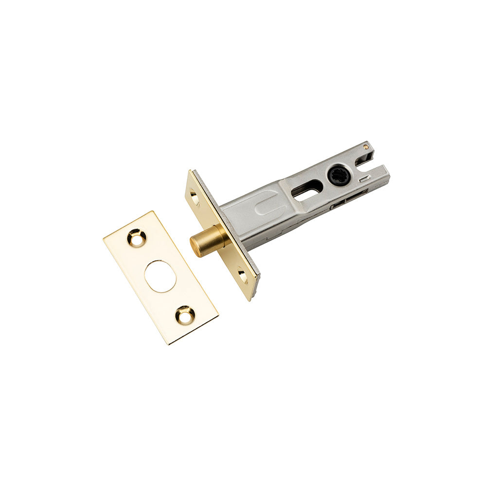Privacy Bolt - Round Polished Brass / 60mm