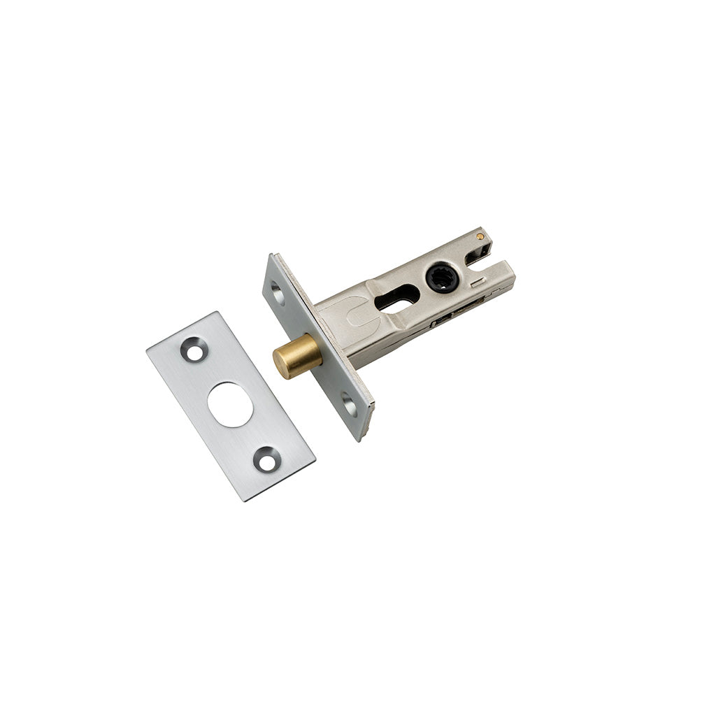 Privacy Bolt - Round Brushed Chrome / 45mm