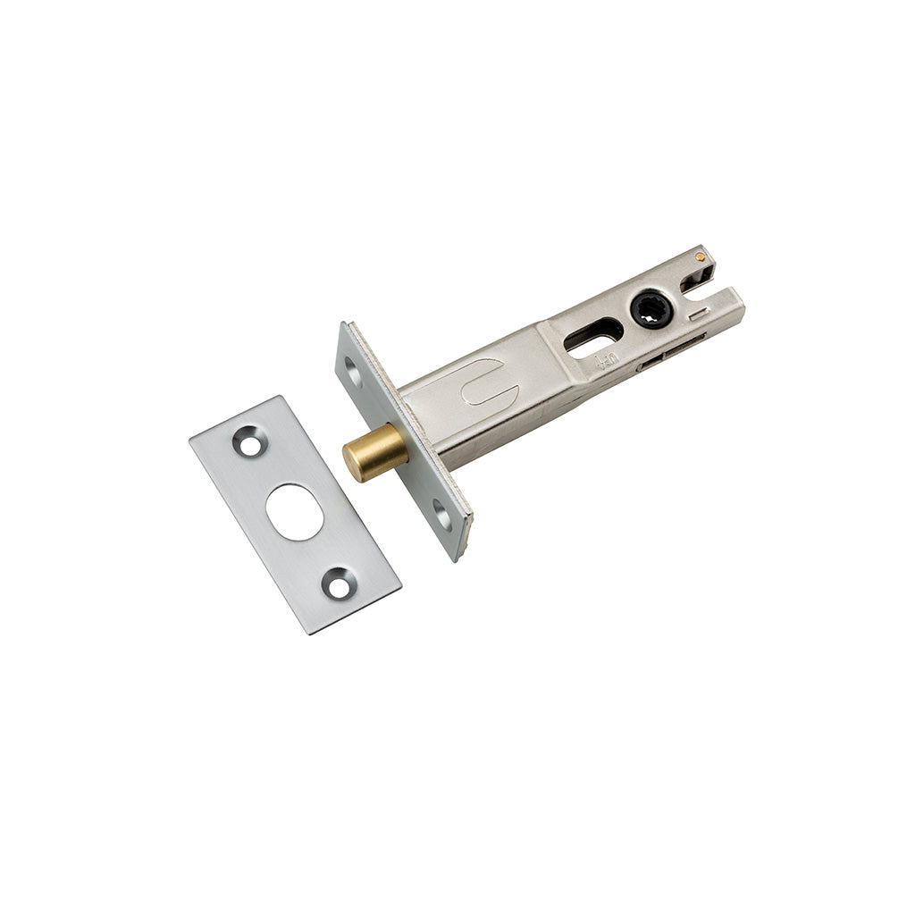Privacy Bolt - Round Brushed Chrome / 70mm