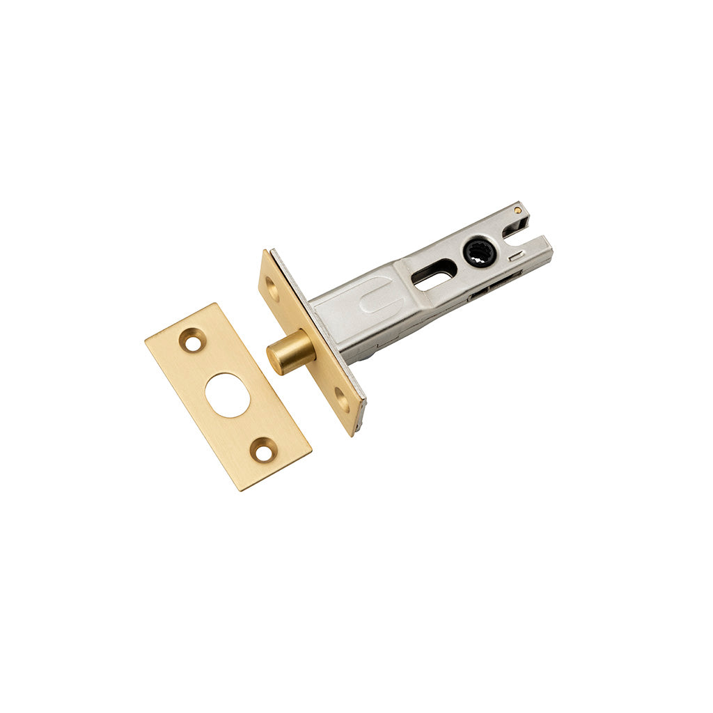 Privacy Bolt - Round Brushed Brass / 60mm