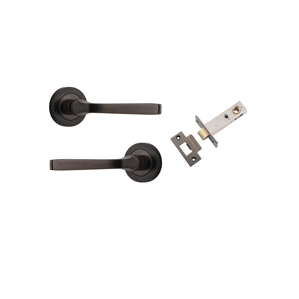 Annecy Lever - Round Rose Signature Brass / Passage / Passage Kit