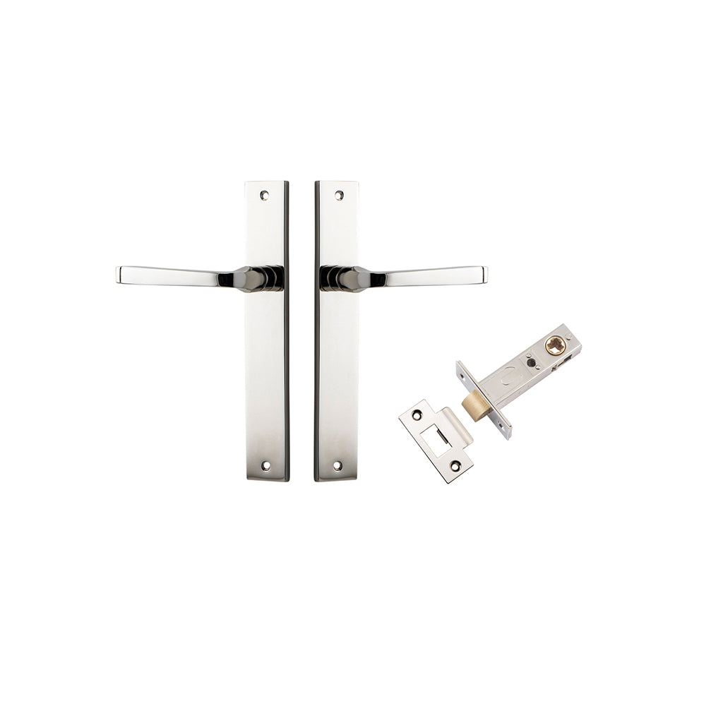 Annecy Lever - Rectangular Backplate Polished Nickel / Passage / Passage Kit