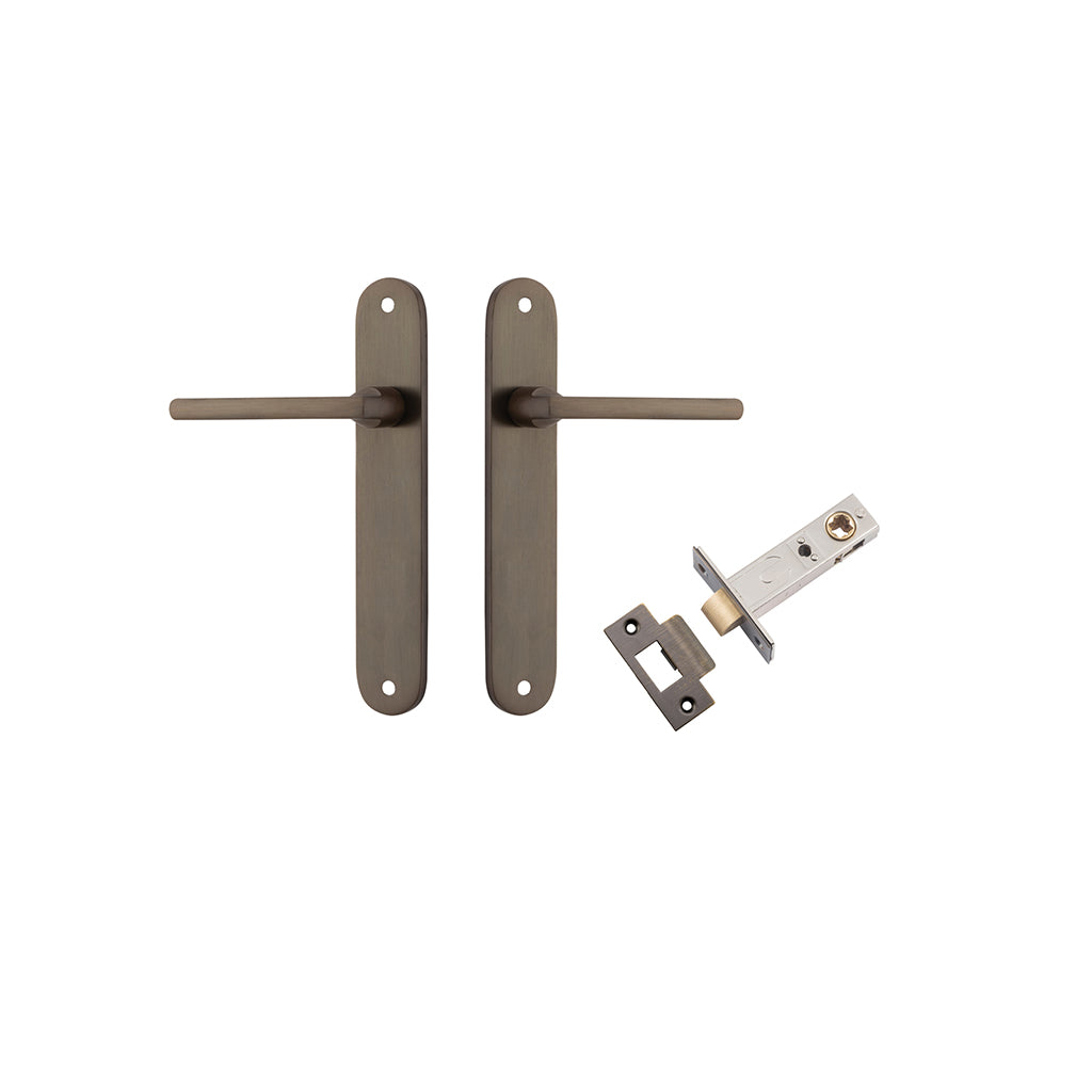 Baltimore Lever - Oval Backplate Signature Brass / Passage / Passage Kit