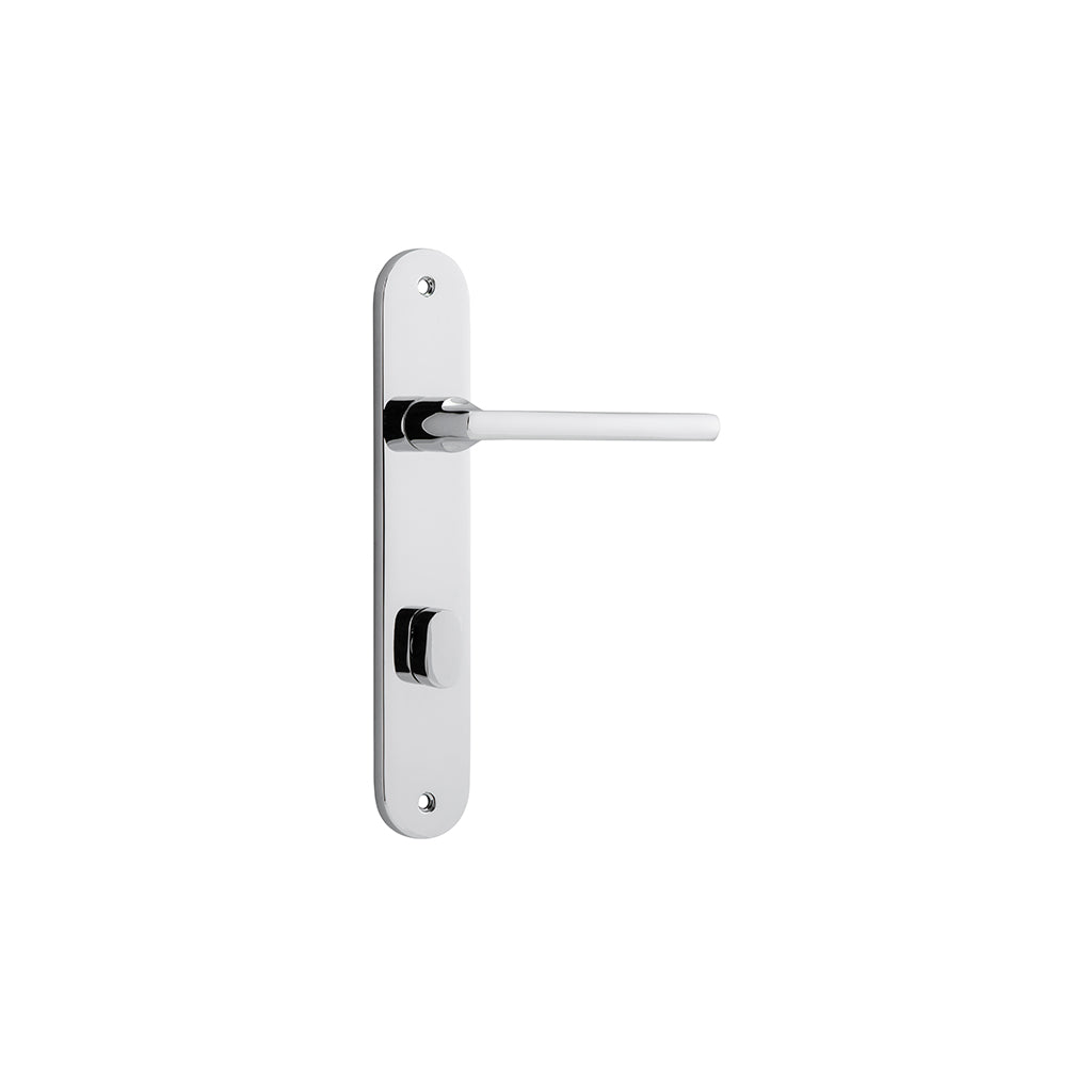 Baltimore Lever - Oval Backplate Polished Chrome / Privacy / Lever Set Only