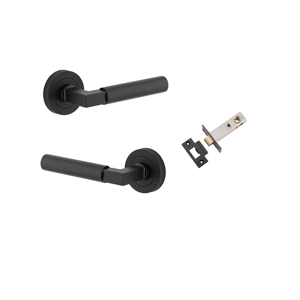 Berlin Lever - Round Rose Matt Black / Passage / Passage Kit
