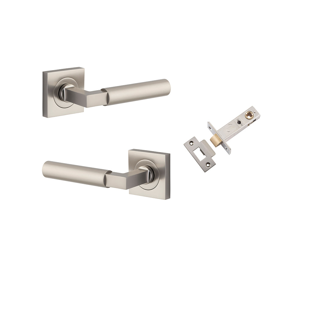 Berlin Lever - Square Rose Satin Nickel / Passage / Passage Kit