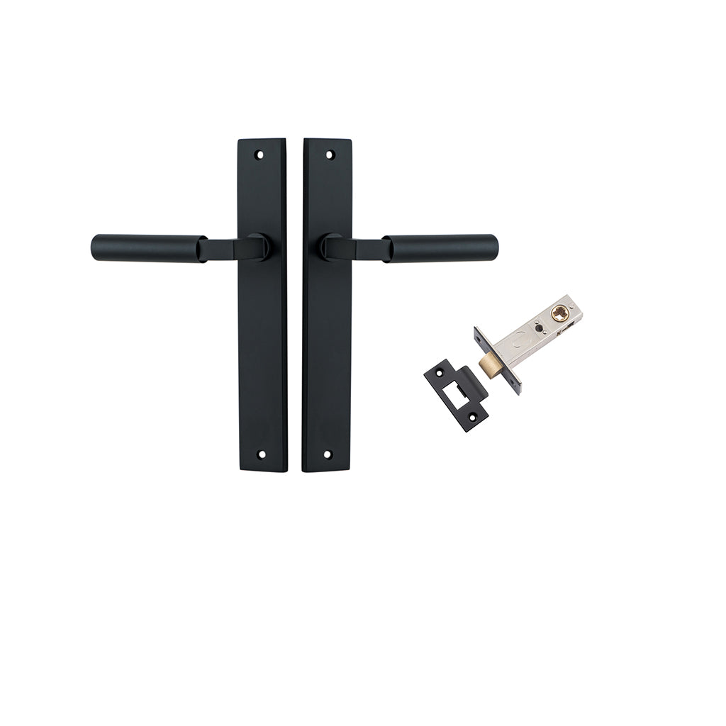 Berlin Lever - Rectangular Backplate Matt Black / Passage / Passage Kit