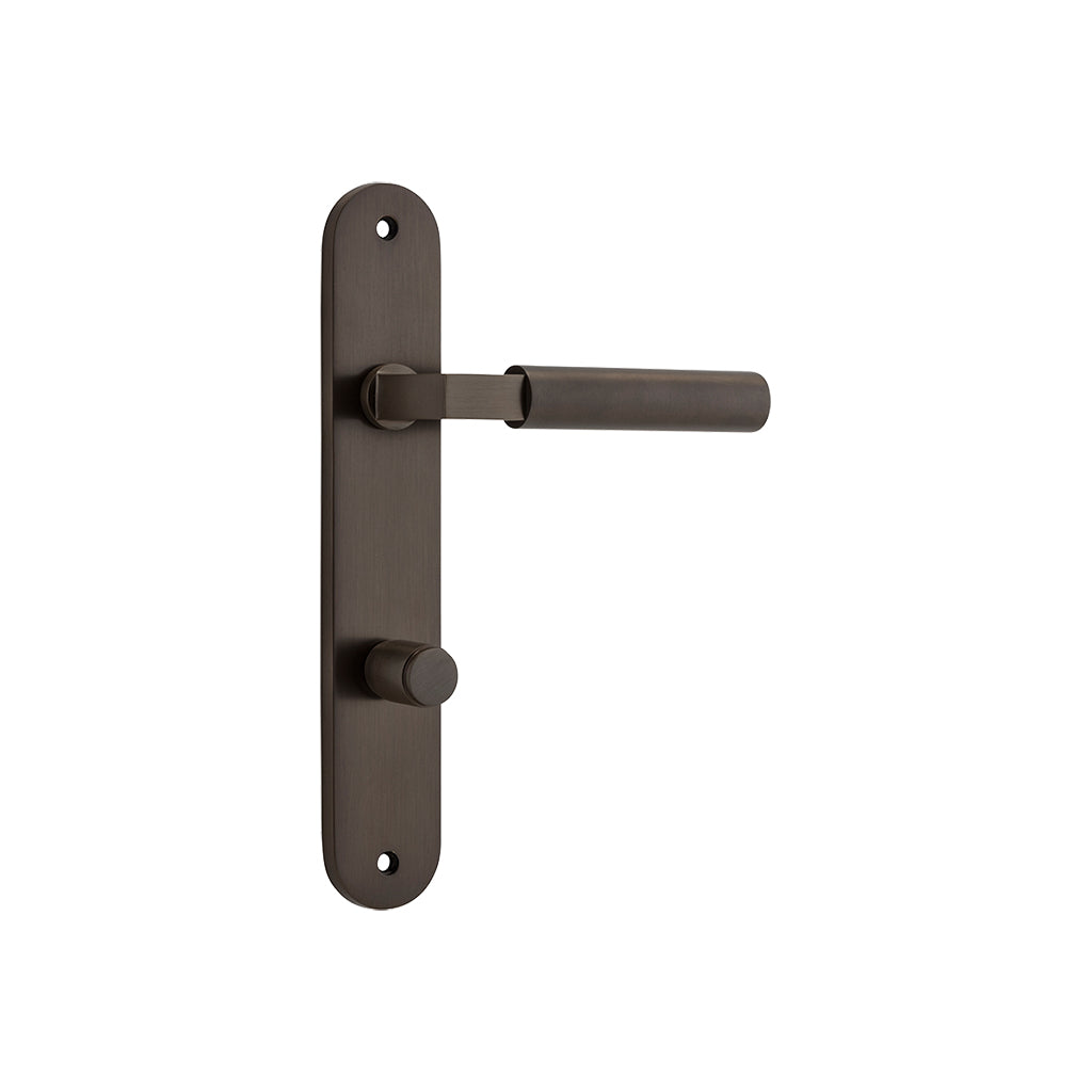 Berlin Lever - Oval Backplate Signature Brass / Privacy / Lever Set Only
