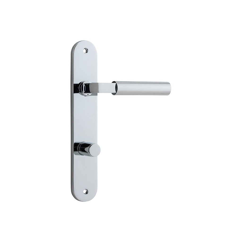 Berlin Lever - Oval Backplate Polished Chrome / Privacy / Lever Set Only