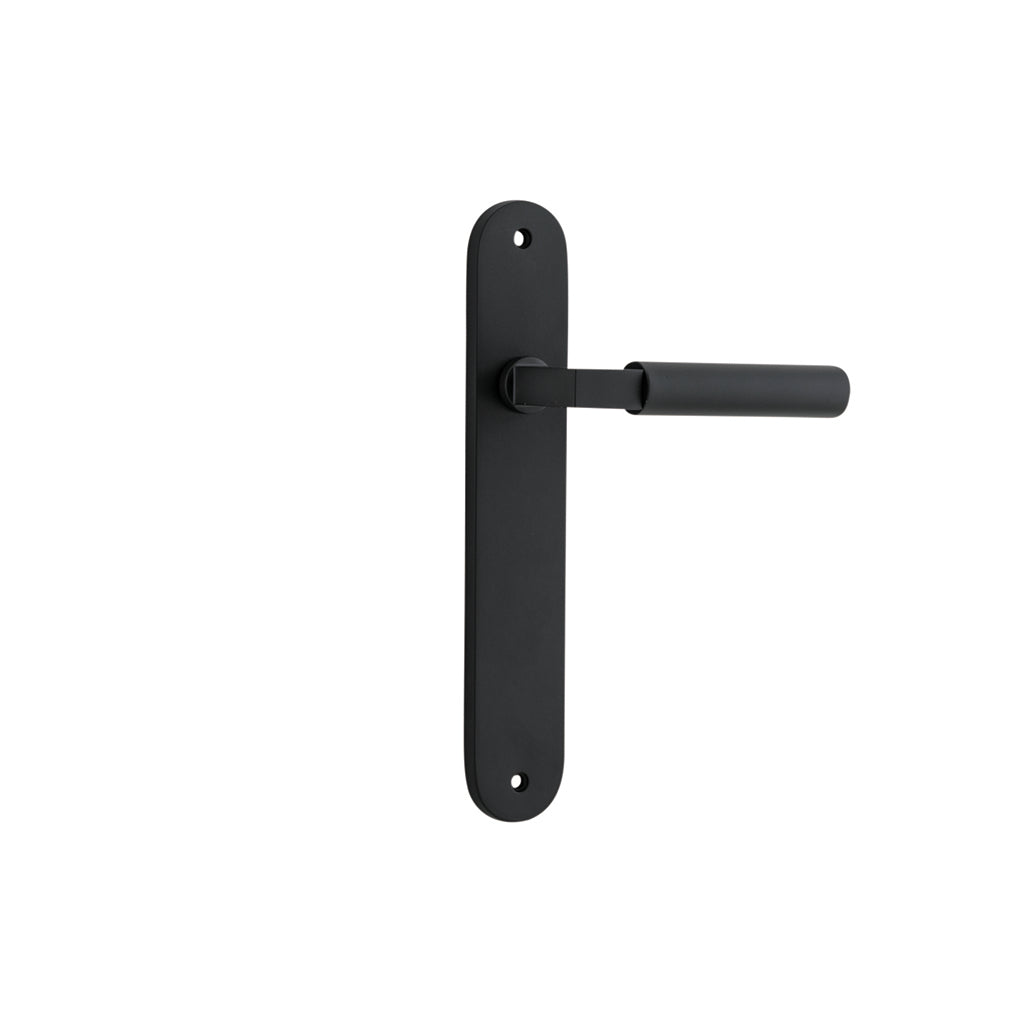 Berlin Lever - Oval Backplate Matt Black / Passage / Lever Set Only