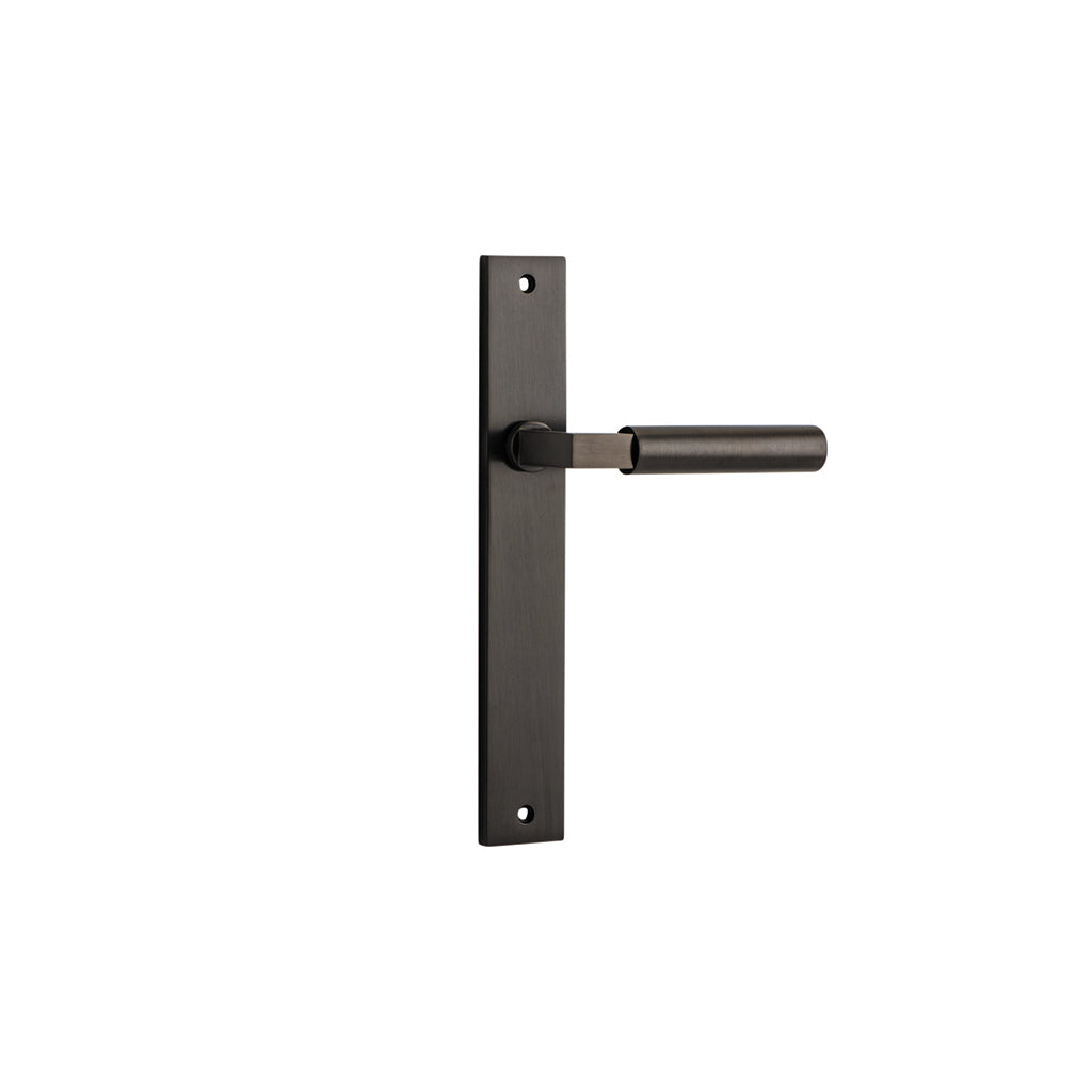 Berlin Lever - Rectangular Backplate Signature Brass / Passage / Lever Set Only