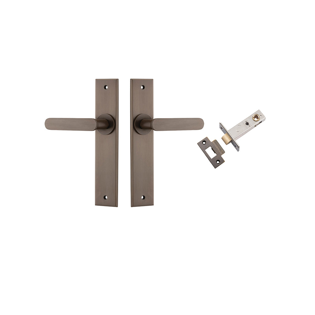 Bronte Lever - Chamfered Backplate Signature Brass / Passage / Passage Kit