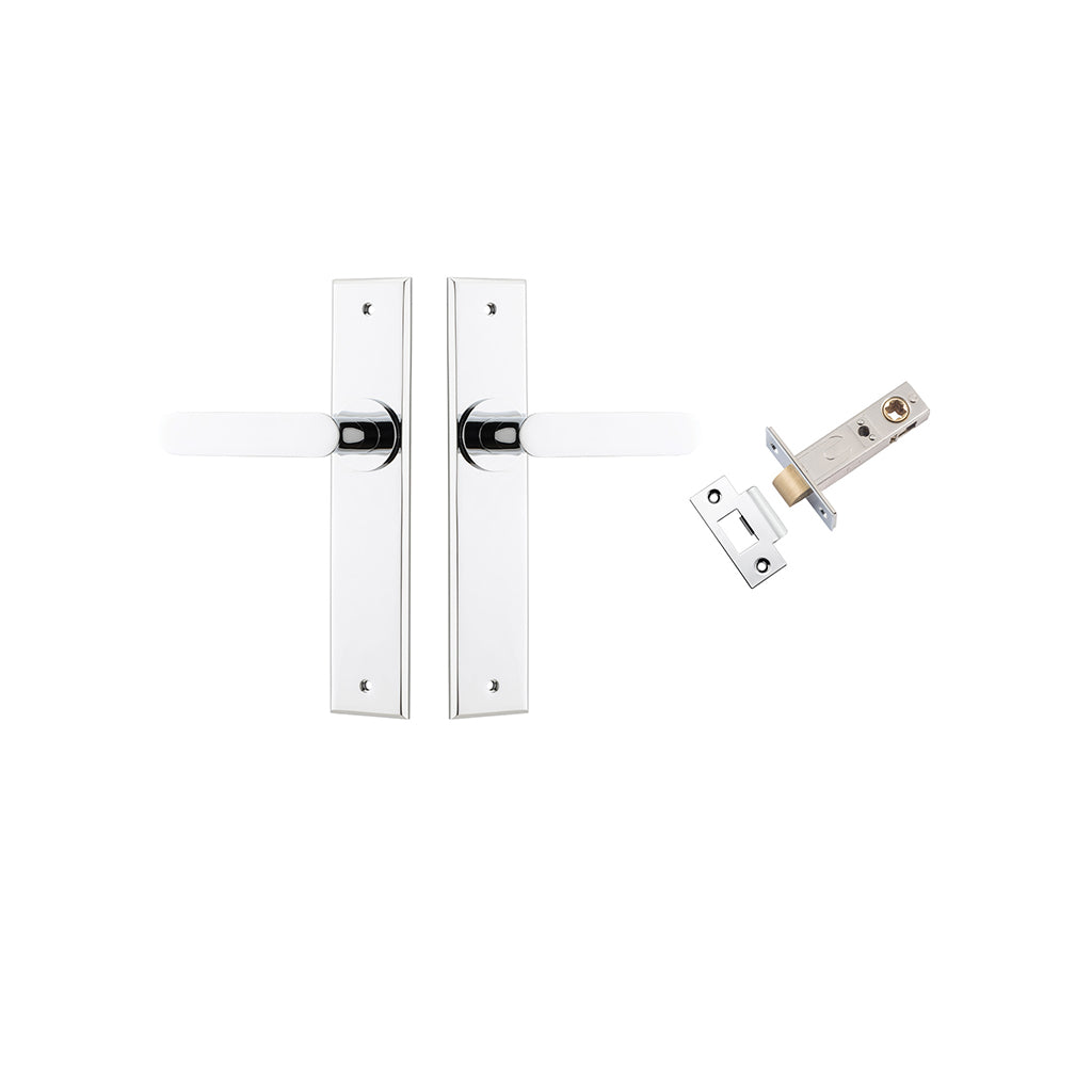Bronte Lever - Chamfered Backplate Polished Chrome / Passage / Passage Kit