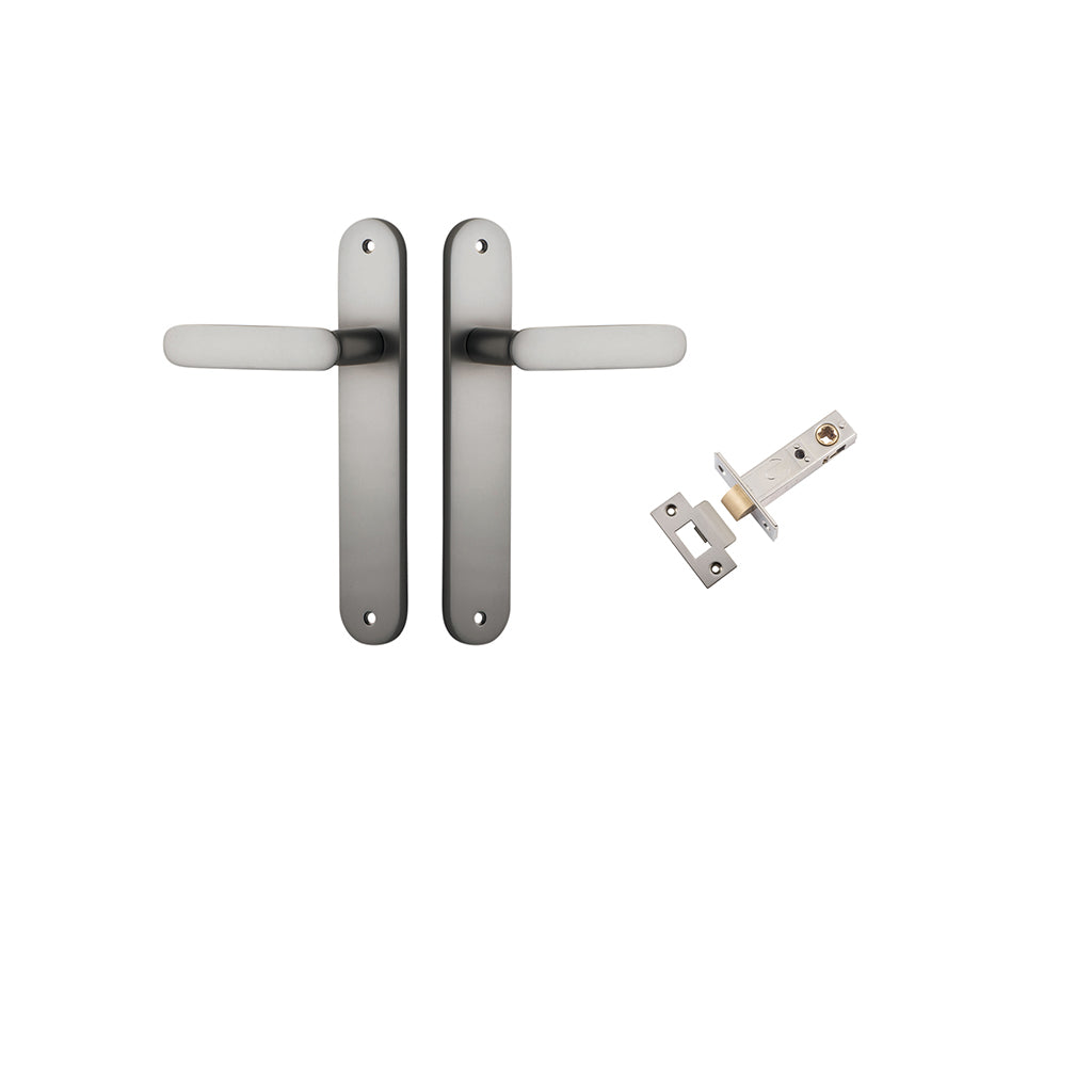 Bronte Lever - Oval Backplate Satin Nickel / Passage / Passage Kit