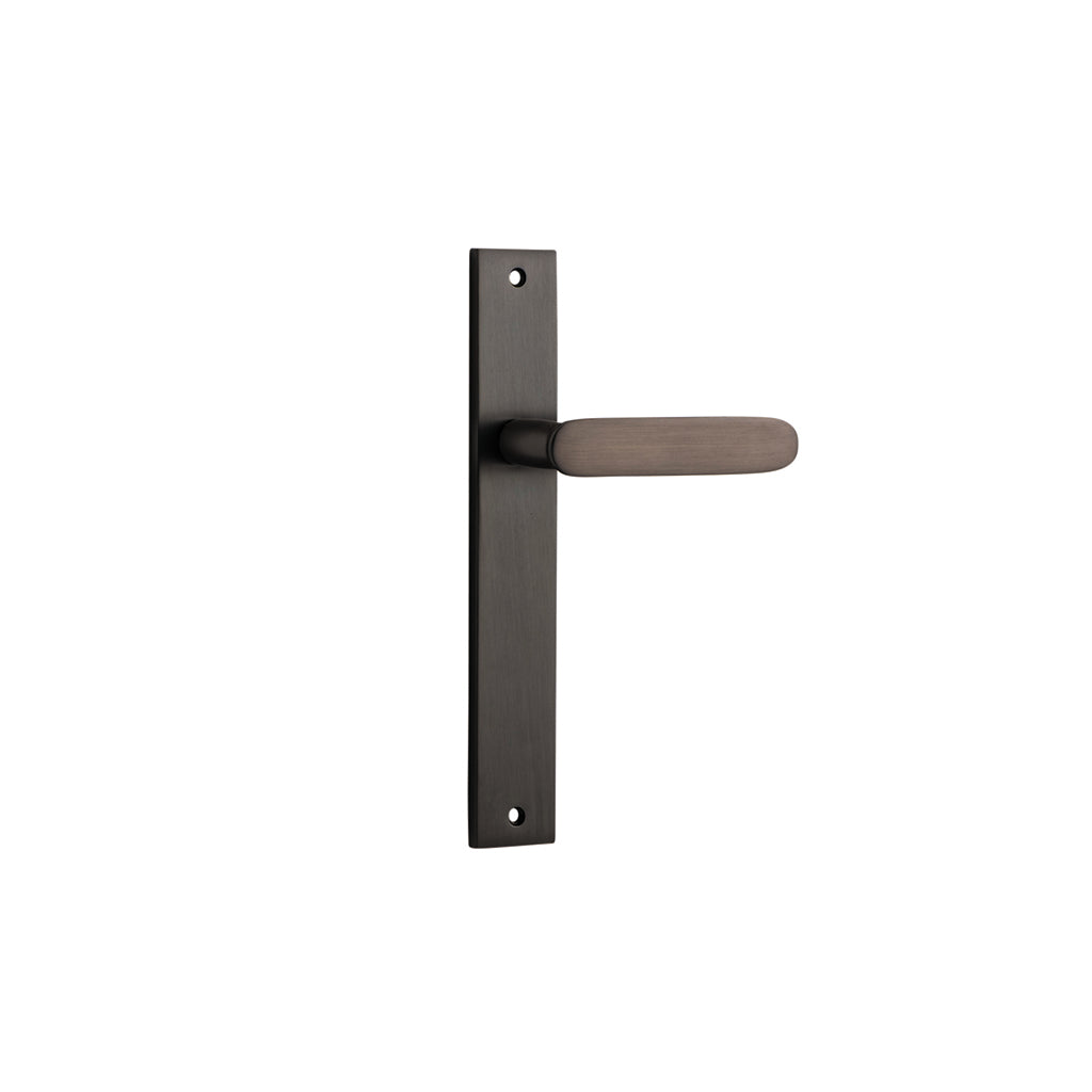 Bronte Lever - Rectangular Backplate Signature Brass / Passage / Lever Set Only
