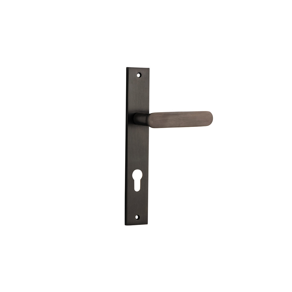 Bronte Lever - Rectangular Backplate Signature Brass / Entrance / Lever Set Only