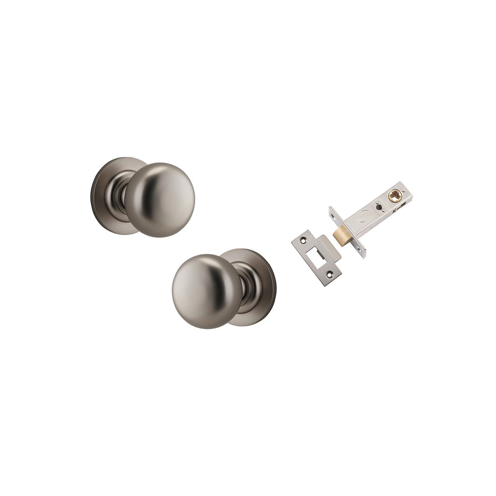 Cambridge Knob - Round Rose Satin Nickel / Passage / Passage Kit