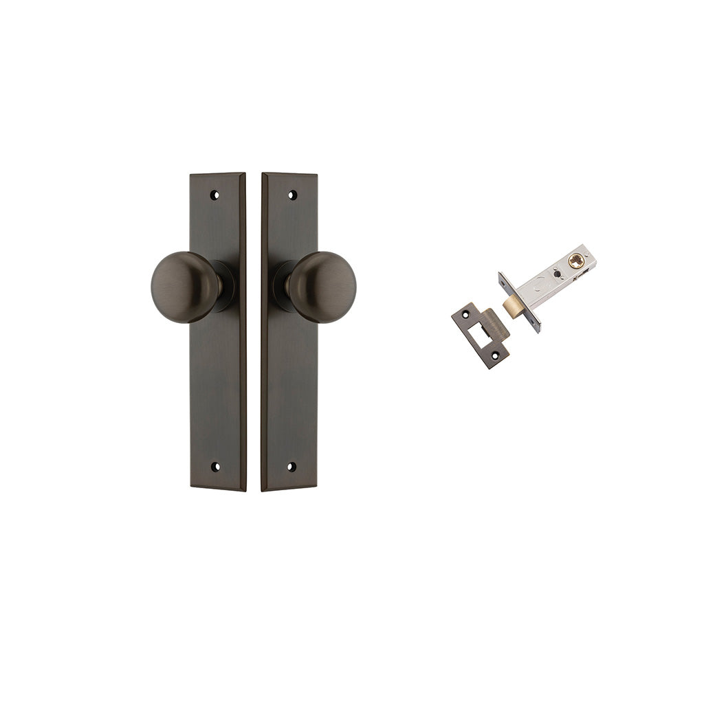 Cambridge Knob - Chamfered Backplate Signature Brass / Passage / Passage Kit