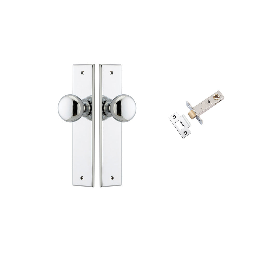 Cambridge Knob - Chamfered Backplate Polished Chrome / Passage / Passage Kit