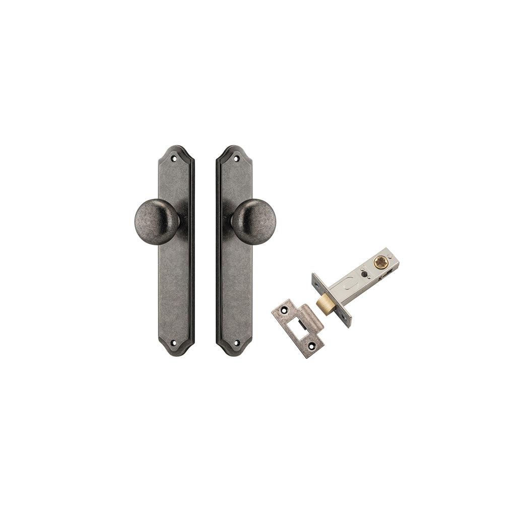 Cambridge Knob - Shouldered Backplate Distressed Nickel / Passage / Passage Kit