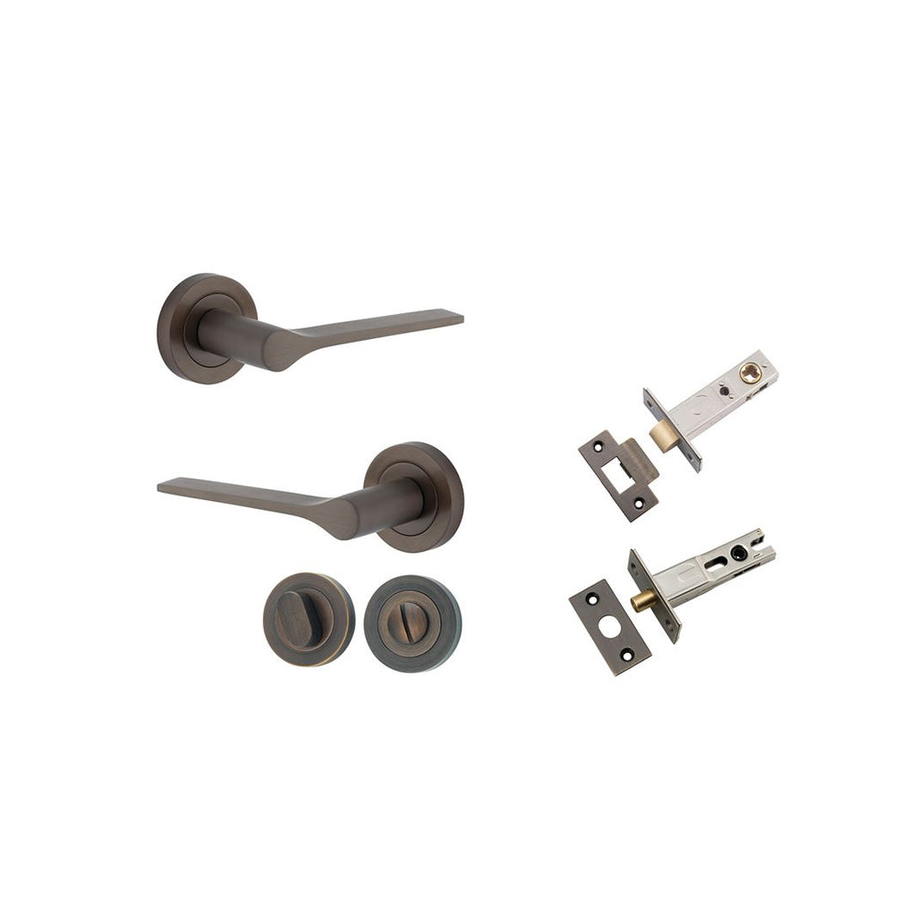 Como Lever - Round Rose Signature Brass / Privacy / Separate Privacy Kit