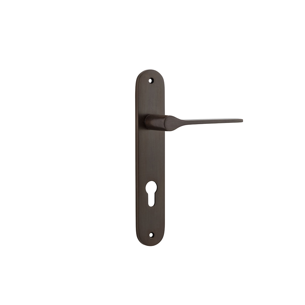 Como Lever - Oval Backplate Signature Brass / Entrance / Lever Set Only