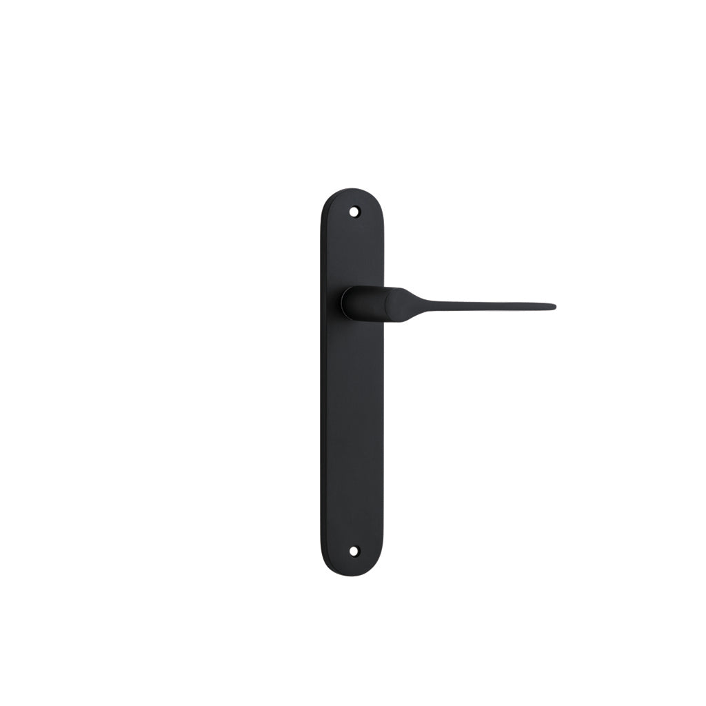 Como Lever - Oval Backplate Matt Black / Passage / Lever Set Only