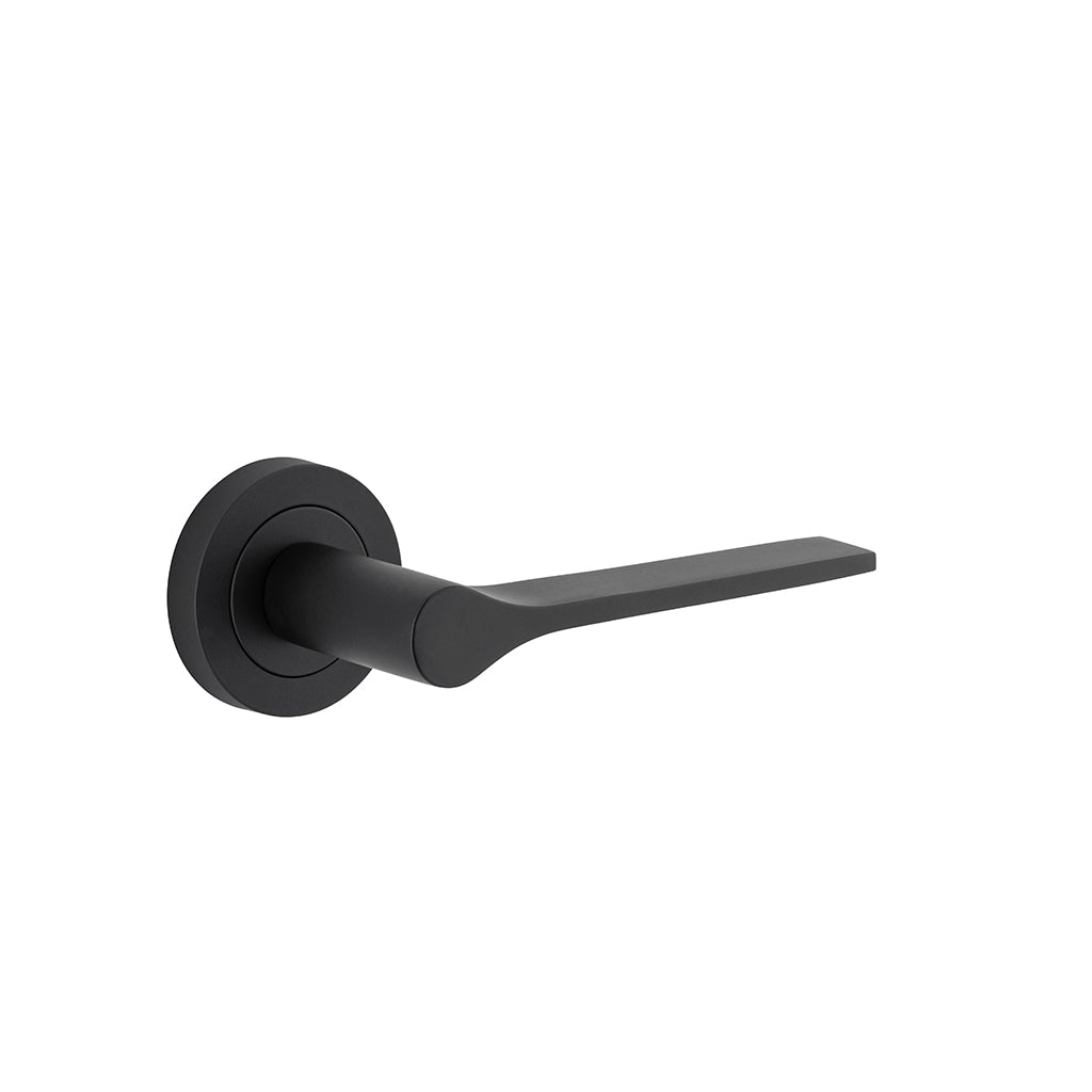 Como Lever - Round Rose Matt Black / Passage / Lever Set Only