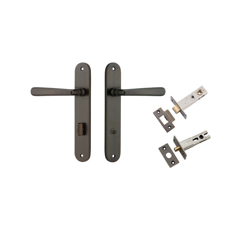 Copenhagen Lever - Oval Backplate Signature Brass / Privacy / Separate Privacy Kit