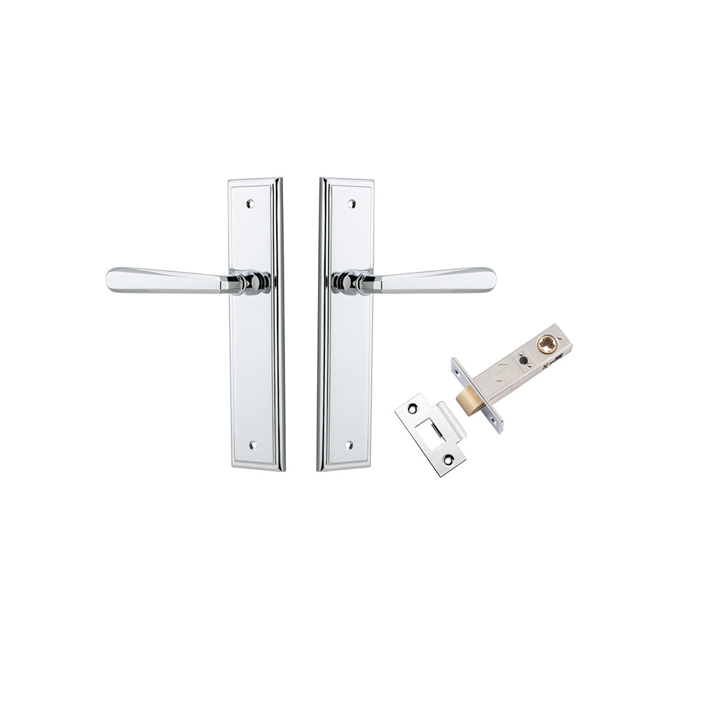 Copenhagen Lever - Stepped Backplate Polished Chrome / Passage / Passage Kit
