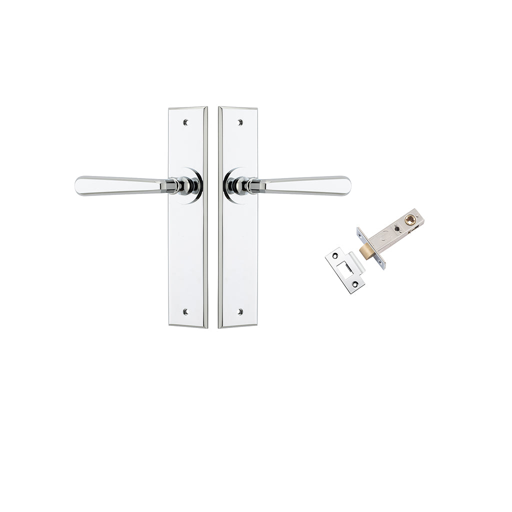 Copenhagen Lever - Chamfered Backplate Polished Chrome / Passage / Passage Kit