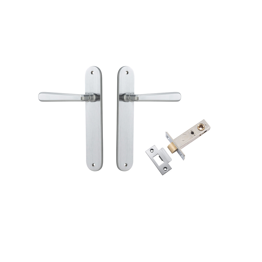 Copenhagen Lever - Oval Backplate Brushed Chrome / Passage / Passage Kit